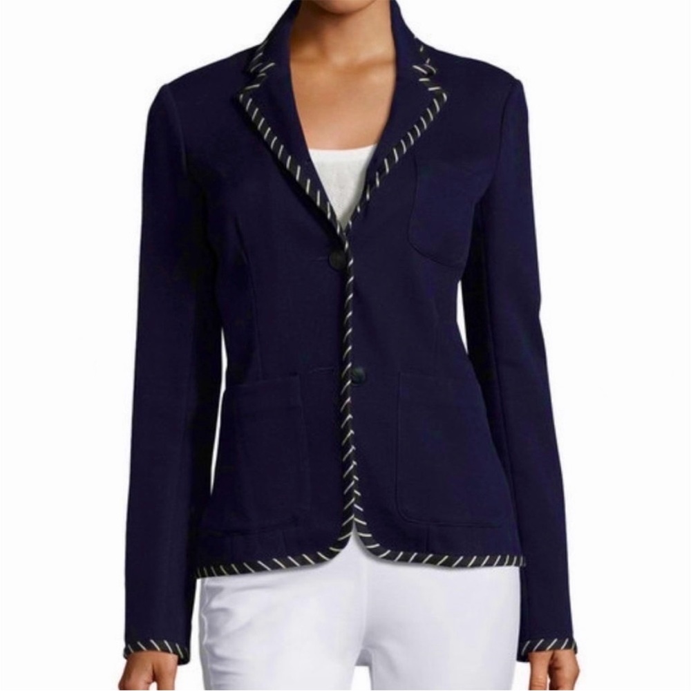 rag & bone Regrave Whipstitch Three-Button Blazer
